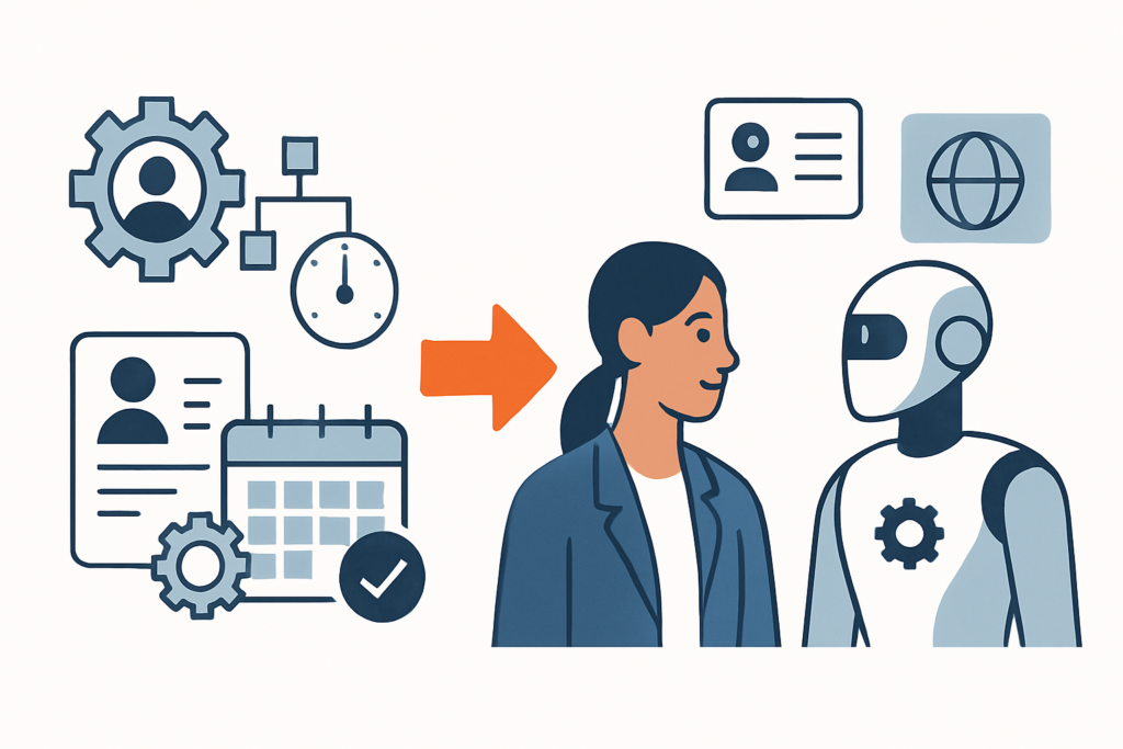 Wie die Verschiebung von Automatisierung zu Augmentation die Zusammenarbeit von Mensch und KI im HR-Bereich neu definiert